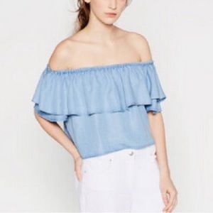 Off The Shoulder Denim Top